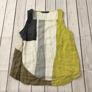 Elemente Clemente L Patch Linen‎ Wadi Camisole Tunic Top Rare Size 1 Women's